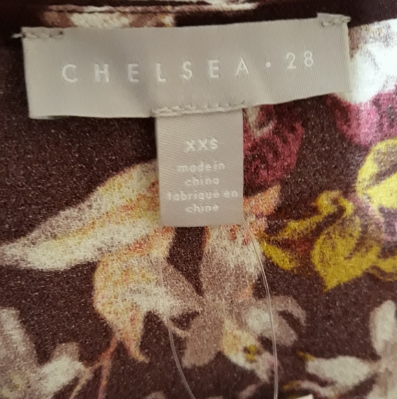 CHELSEA 28 Ruched Waist Floral Mini Dress NWT XXS - Picture 8 of 10